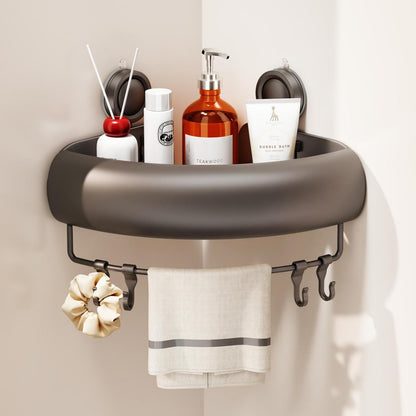 1 Pack CICUFY Shower Caddy Suction Cup, No Drilling Corner Shower Shelves, Rust Proof Bathroom Storage Organizer