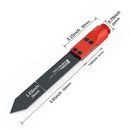 ViewReal Woodturning Parting Tool,Durable Wood Lathe Tools 65Mn Steel Blade, Aluminum Alloy Handle, Precision Wood Lathe Chisel for Carving and Cutting – Ideal for Craftsmen and Hobbyists