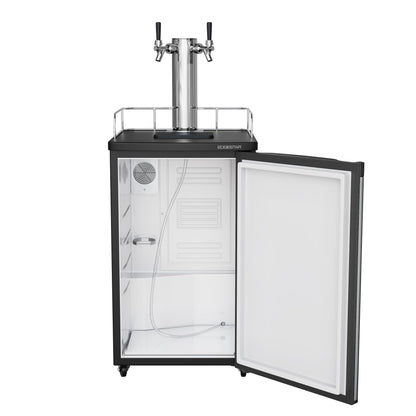 EdgeStar KC2000SSTWIN Full Size Stainless Steel Dual Tap Kegerator & Draft Beer Dispenser - Stainless Steel