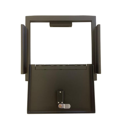 Black Horse Center Console Safe Security Lock Box, Black Gun Box Organizer, with 4 Digit Combination Resettable Lock Compatible with 2023-2024 Ford F-250 Super Duty-ASFS23