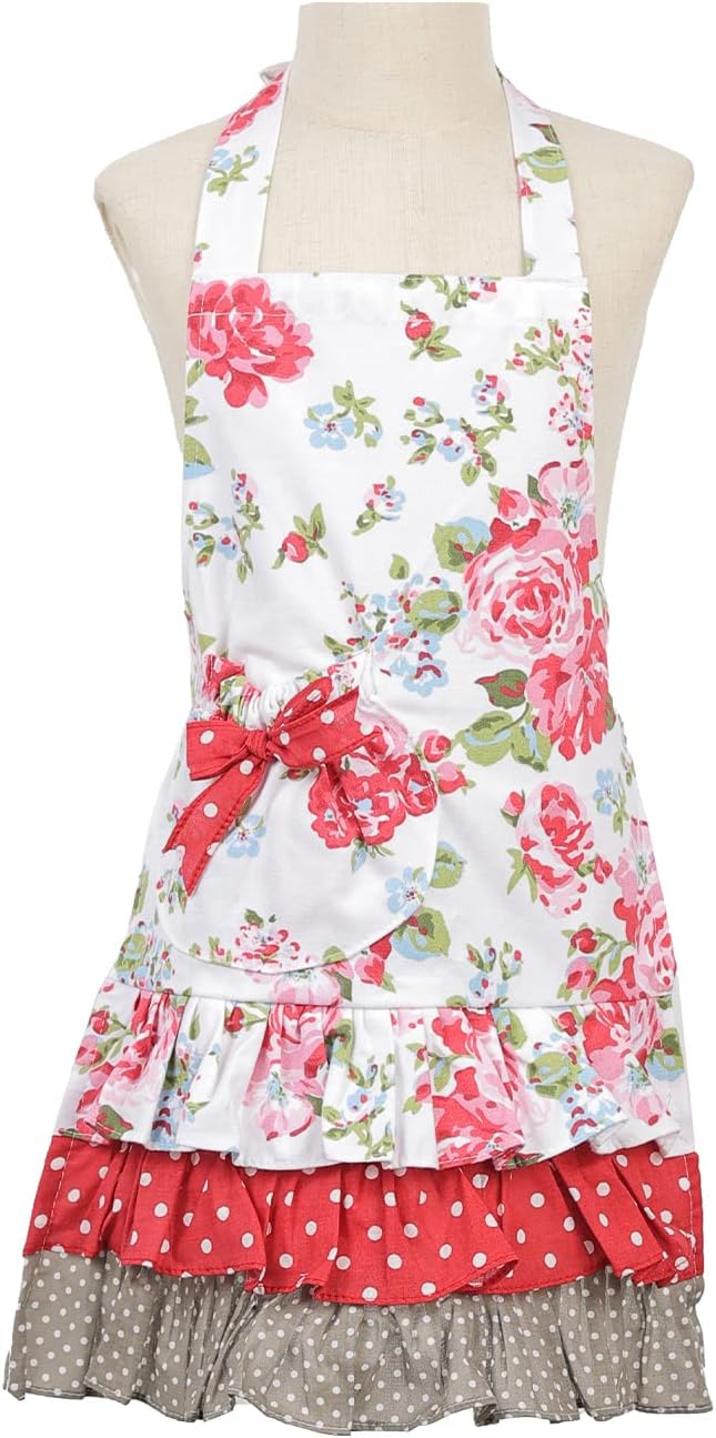 Surblue Heavy Duty Kitchen Aprons for Women - Ideal for Cooking & Gardening