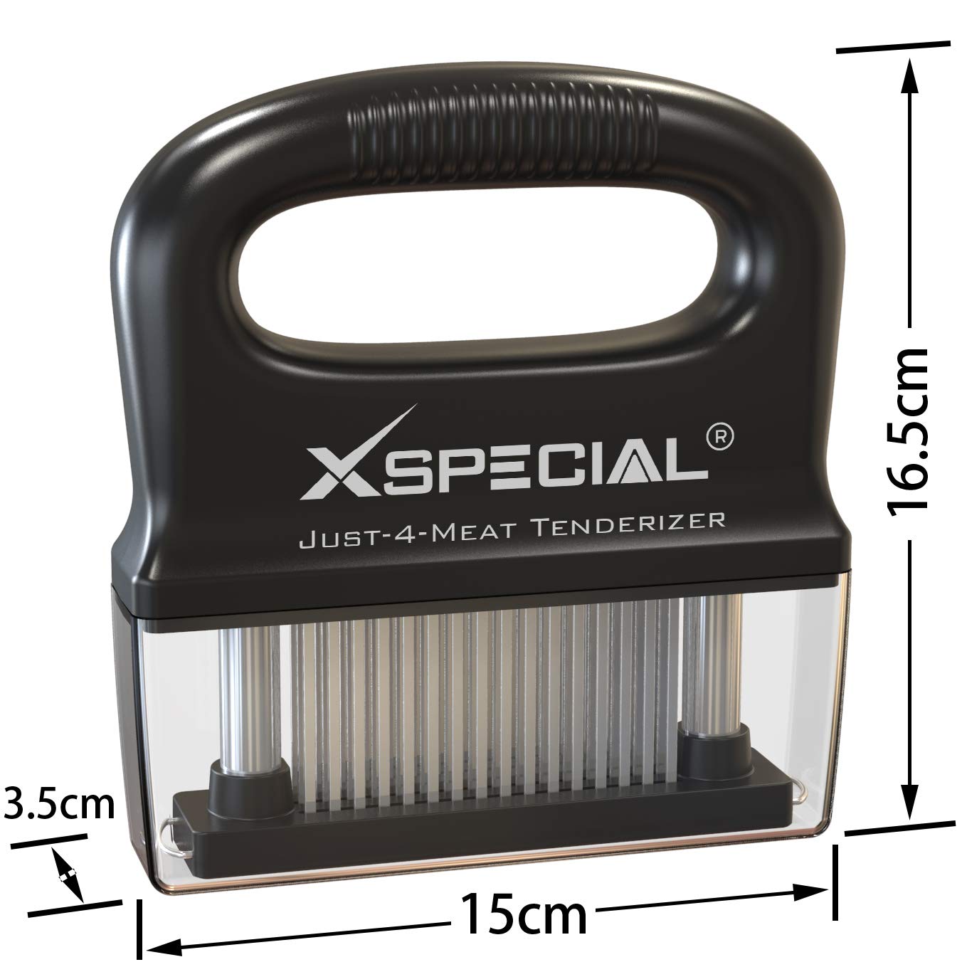 DELUXE MEAT TENDERIZER TOOL 48-BLADE | Turn Tough Cuts into Family Favorites | Professional-Grade Stainless Steel Needle | Unlock Restaurant-Quality Results at Home | No More Mallet or Meat Hammer