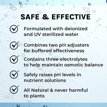32 Microbe Life Hydroponics pH Up pH Control Liquid, Premium Buffering for pH Stability, Increases pH Levels, Use
