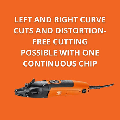 Fein Slitting Shear with Integrated Chip Cutter for Distortion-Free Cutting - Cuts Up to 16 Gauge, Open-Front Head, QuickIn System, Variable Speed, 16 ft Cable - BSS 1.6 CE - 72303261090