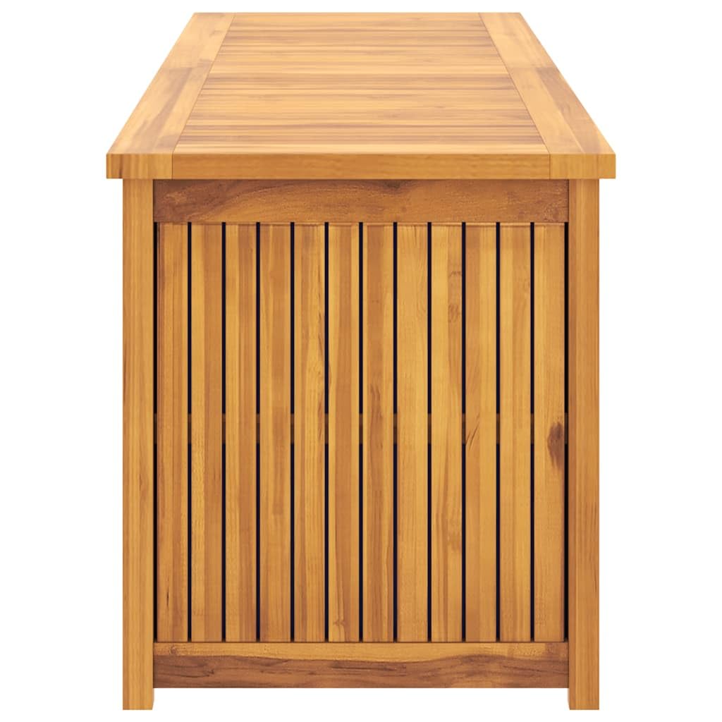 KHGPOTYU Natural Teak Outdoor Storage Box, 68.9 in x 19.7 in x 21.7 in Garden Box for Patio, Balcony, or Garden Storage
