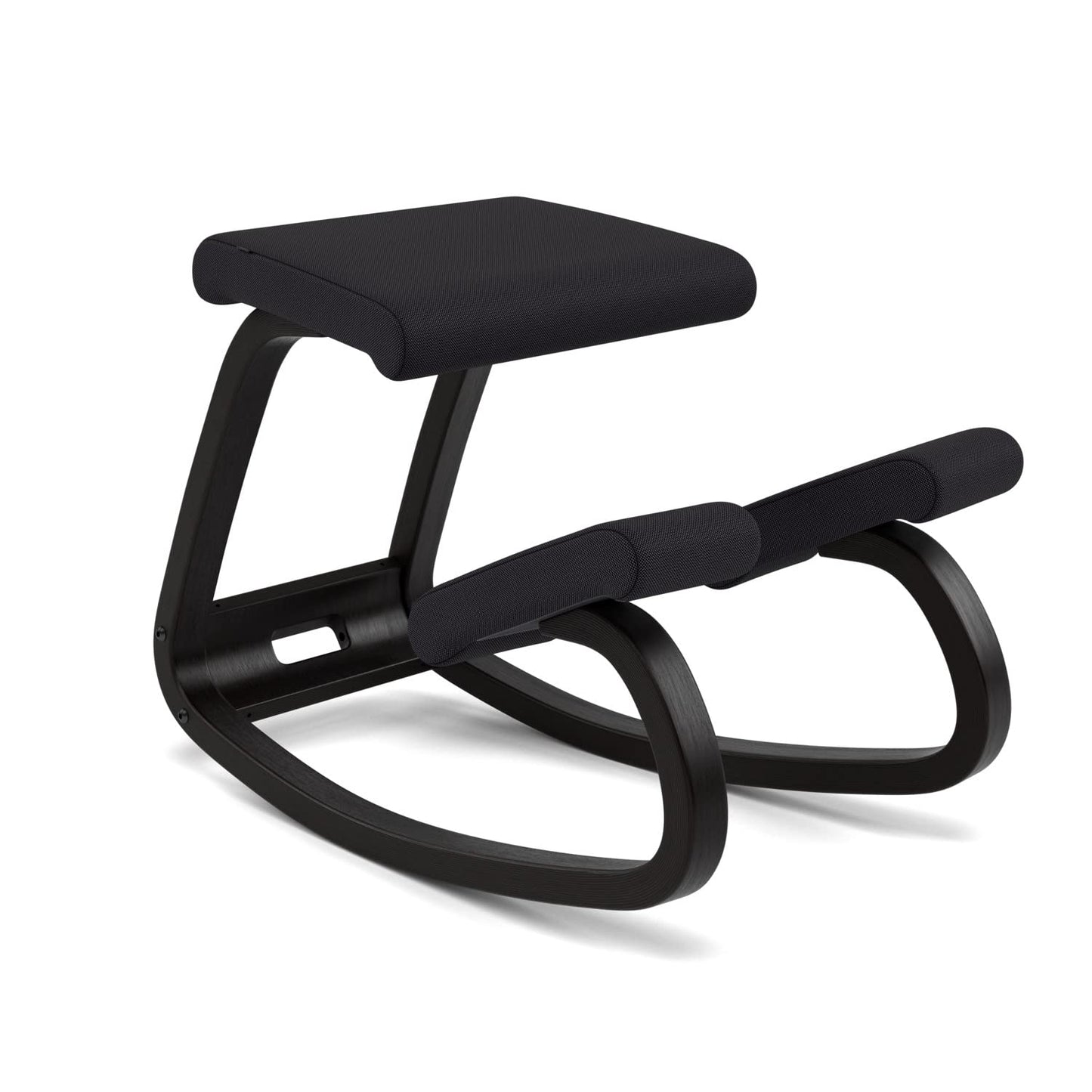 Varier Variable Black/Black Ergonomic Office Kneeling Chair for Desk – Back Pain Relief, Rocking Seat for Home, Study & Posture Support – 10 Year Manufacturer Warranty