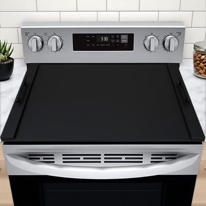 TRFCDSHH Wood Stove Top Cover/Noodle Board Stove Cover, Gas Stove Top Covers for Electric & Gas Stoves (Black)