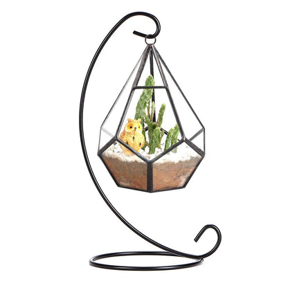 OwnMy 10 Packs of Ornament Display Stand Holder Iron Hanging Rack for Hanging Globe Air Plant Terrarium Witch Ball Bauble Home Party Craft