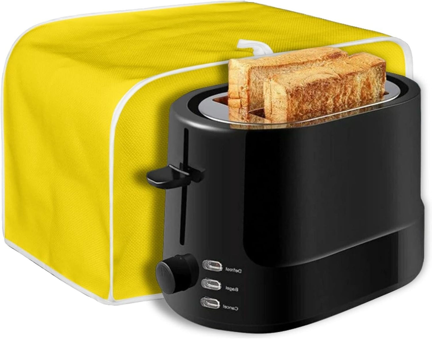 Yellow Toaster Dust Cover, Mini Kitchen Appliance Protector, 4 Slice Toaster Cover for Home Decor Gifts