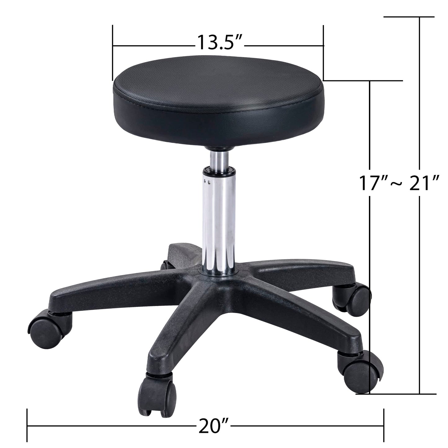 Anzios Massage Salon Tattoo Chair with Two Trays Esthetician Bed with Hydraulic Stool, Multi-Purpose 3-Section Facial Bed Table, Adjustable Beauty Barber Spa Beauty Equipment