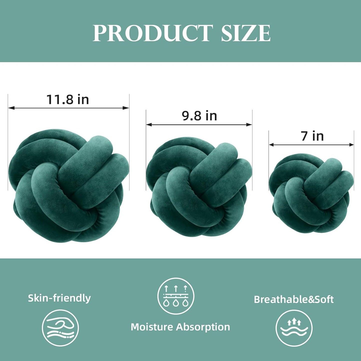 Short Plush Knot Ball Pillow - Waist Cushion for Home Decoration, Plush Throw Pillow for Sofa, Car, Office