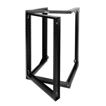 Tecmojo 18U Wall Mount Rack, Server Rack,Open Frame Server Rack,Network Rack for 19inch Computer/AV/Data/IT/Media Equipment,18inch Depth,16inch Apart Mounting Holes,Swing Gate,Square and Tapped Holes