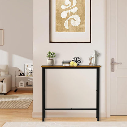 29.5" Narrow Console Table, Small Entryway Table, Thin Hallway Tables, Slim Sofa Side Tables for Hallway, Living Room
