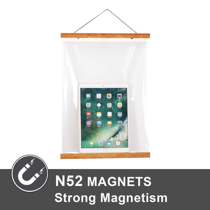 WITCOLOR Magnetic Poster Hanger Frame, 19x13 19x25 19x27 Poster Frame Wooden Magnetic Hanging Kit for Walls Map Picture Diamond Painting Canvas Artwork