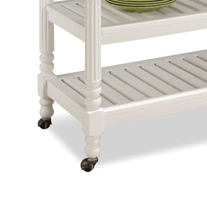 Homestyles General Line Off-White Mobile Kitchen Cart