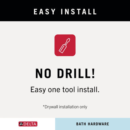 DELTA FAUCET 73224-SS Woodhurst 24 in. Wall Mount Towel Bar Bath Hardware Accessory in Stainless Steel