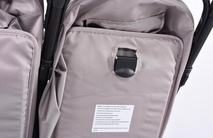 MUMUBOO Twin Baby Stroller (Silvery Grey)