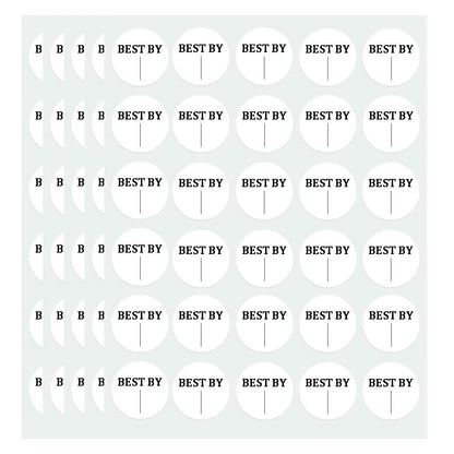 600 Pieces Expiration Date Food Stickers, 1" Circle Dot Small Blank Food Date Labels for Food Containers Storage Freezer Restaurant FoodSaver Food Service Prep Best by Labels