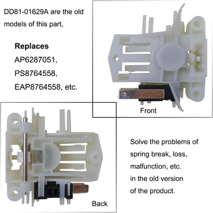 DW80F600UTS Dishwasher Door Latch Replacement for Samsung, DD81-01629A, DD81-02132A, Fits Multiple Models