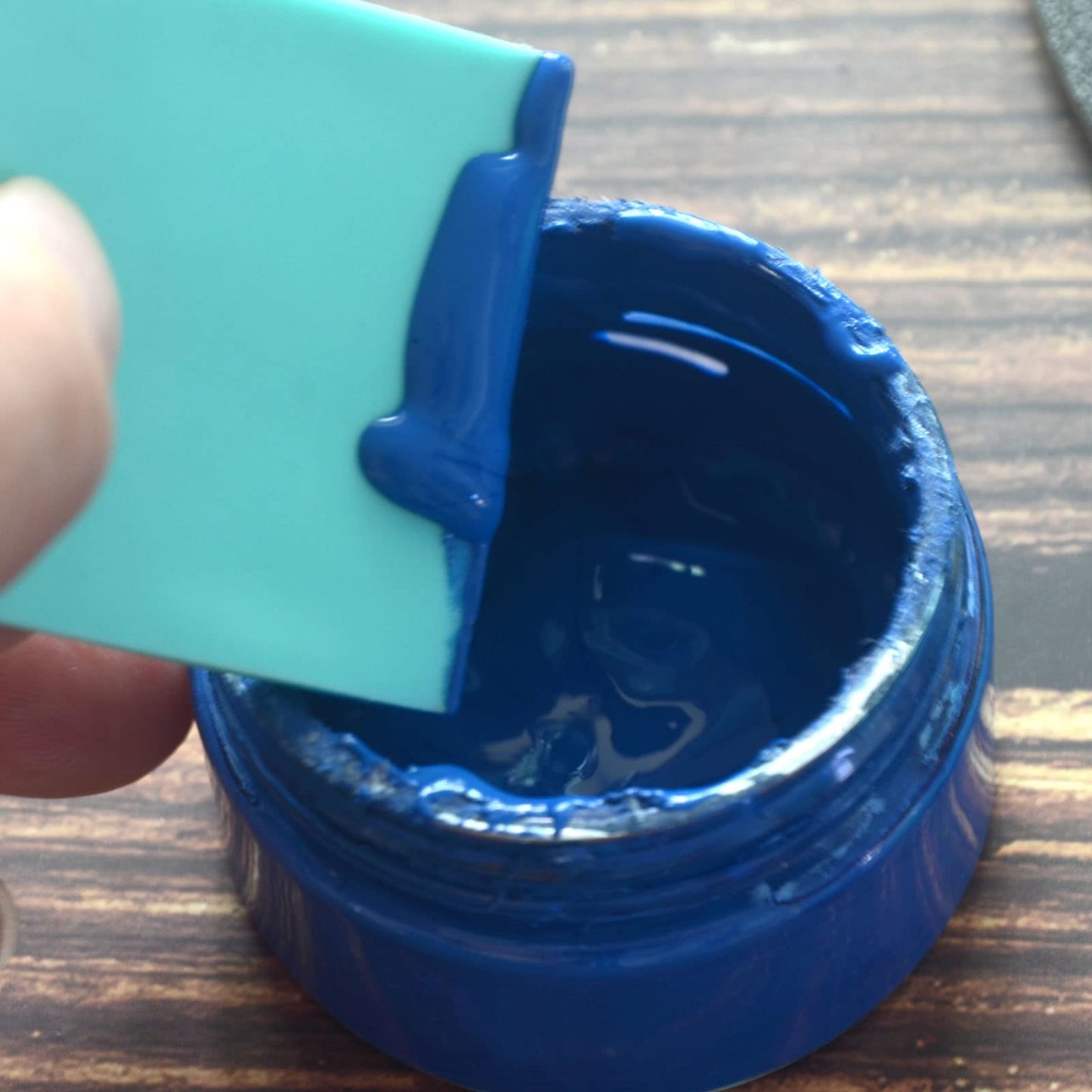 BOOLOOEN Chalk Paste Mini Squeegee 9 Pack,Optimized for use with Mesh Backed Stencils and Transfers |Rubber Mini Squeegee for Screen Printing, Ink, and Chalk Paste