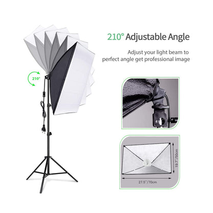 Backdrop Stands Photography Kit 1.8 * 2.7M Black White Green Backdrop 3*Fish-Like Mount Clip 5In1 Reflector 33" White Soft Light Umbrella