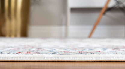 Unique Loom Narenj Collection Area Rug - Leeds (10' x 13' Rectangle, Ivory/ Blue)