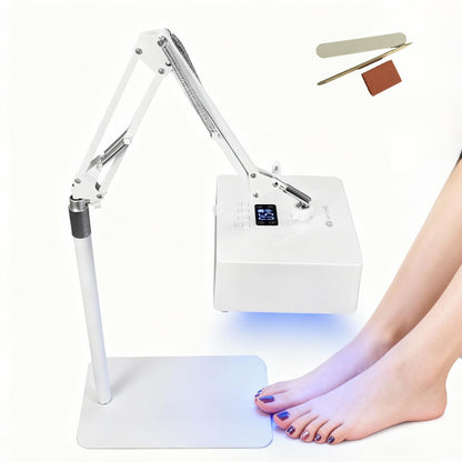 KIPPDURO 78W UV LED Nail Lamp for Feet & Hands, Rechargeable Cordless Gel Polish Dryer with Smart Sensor, 360° Adjustable Stand, Fast Curing Light for Home Salon & Pedicure White