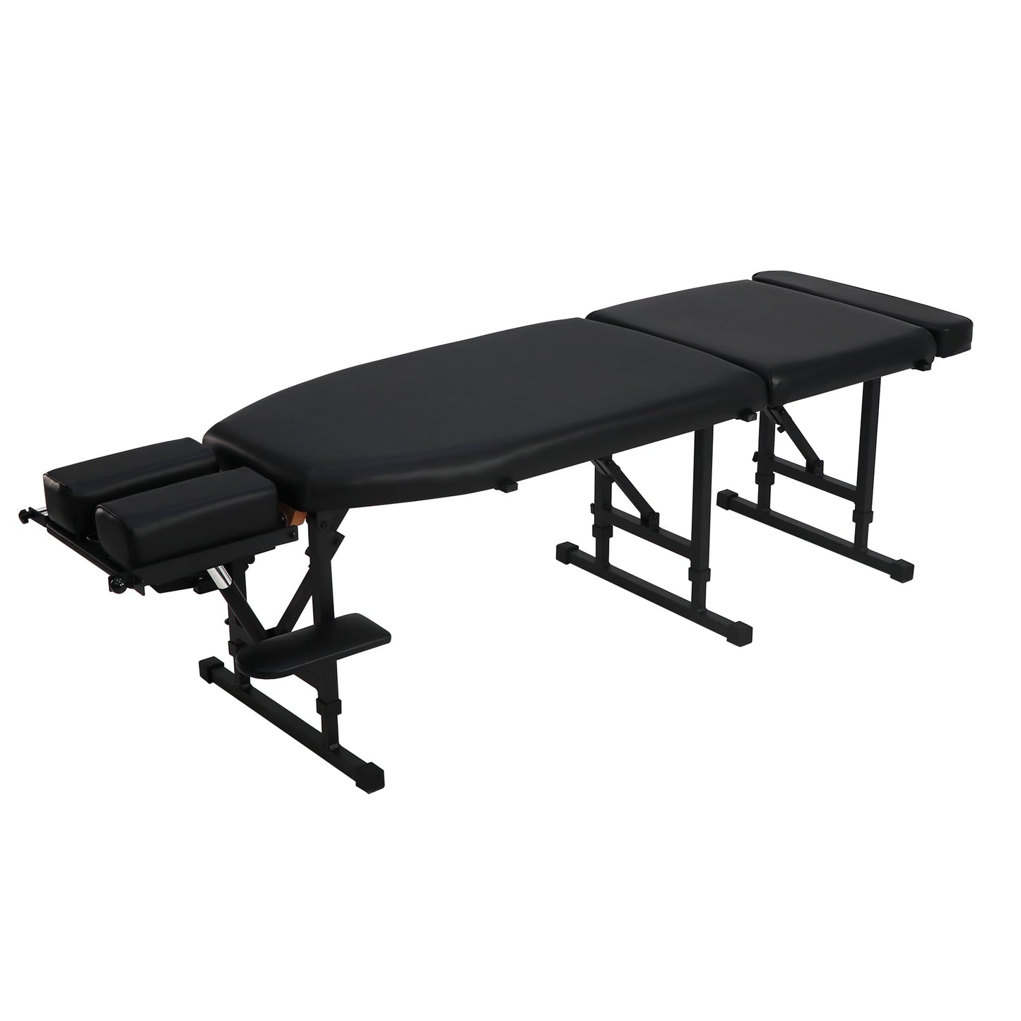 Helsevesen Arena 160 Portable Chiropractic Table, Foldable Massage Treatment Table, 8-Level Height Adjustment
