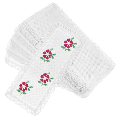 EXCEART Cross Stitch Bookmarks 10Pcs Blank Embroidery Bookmarks for DIY Sewing Crafts Lightweight Book Accessories for Students Readers