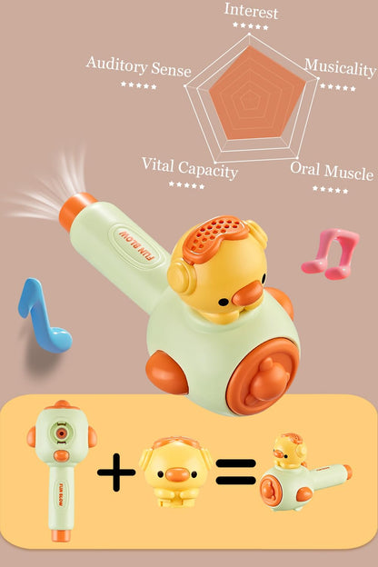 ARHEQI Breathing Exerciser for Kids, Sensory Toys with Whistle, Floating Blow Pipe Balls, Balloon Launcher, Autism Speech Therapy Toys for 3 4 5 6 7 Year Old Boys Girls Gifts- Green