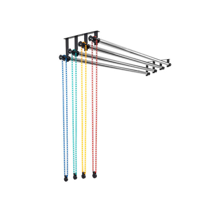 TENBEST Photography Backdrop Roller Support System, 4 Rollers, 120-inch Stainless Steel Crossbars, Wall/Celing/Light Stand Backdrop Mount, Background Support