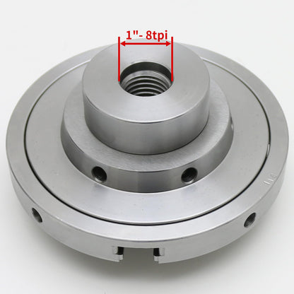 Wood Lathe Chuck, 6 inch 4 Jaws, Self-Centering Lathe Chucks for Woodturning, 4 Jaw Chuck for Wood Lathe 1 x 8TPI Thread