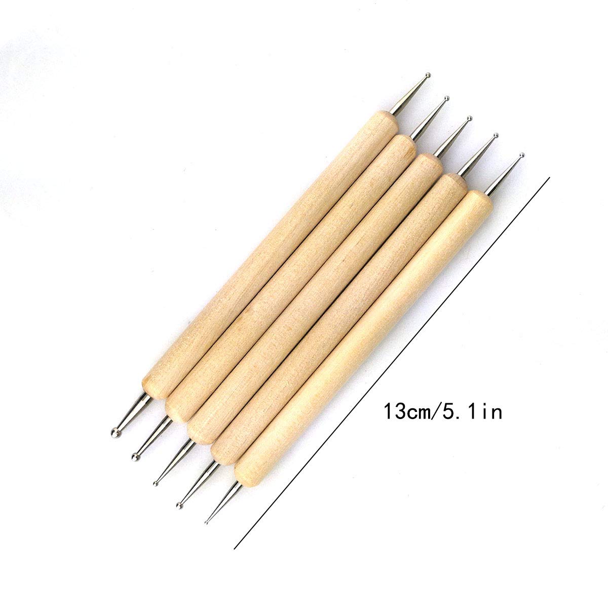 Hamineler 20Pcs Silicone Clay Sculpting Tool Clay Shaping Modeling Wipe Out Tools, Modeling Dotting Tool Pottery Sculpture Carving Tools