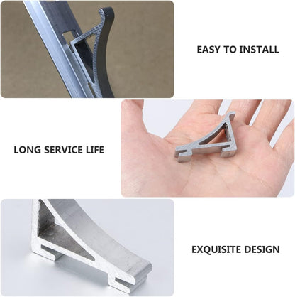 Freezer Shelf Clips - 8PCS Aluminium Refrigerator Shelf Clips for Stable Support of Replacement Shelves Cabinet Cooler