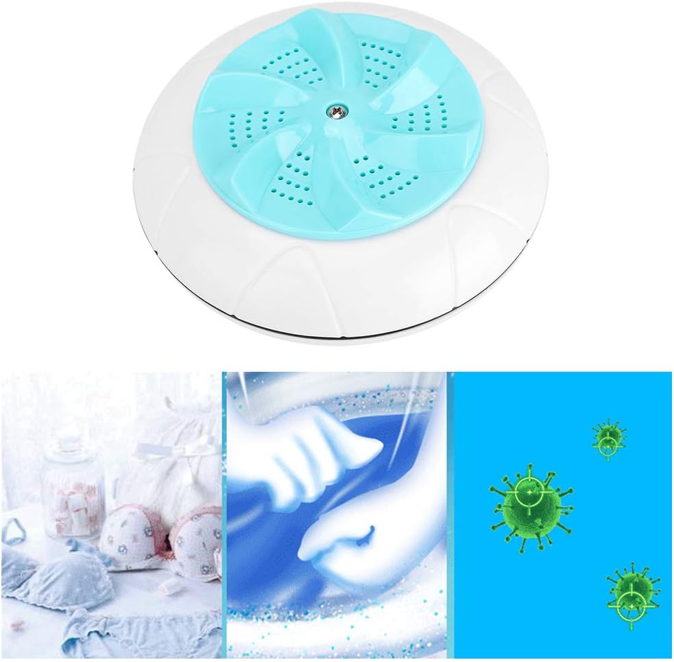 doder Mini Ultrasound Turbo Washing Machine - Small Washer for Home Travel (Green)
