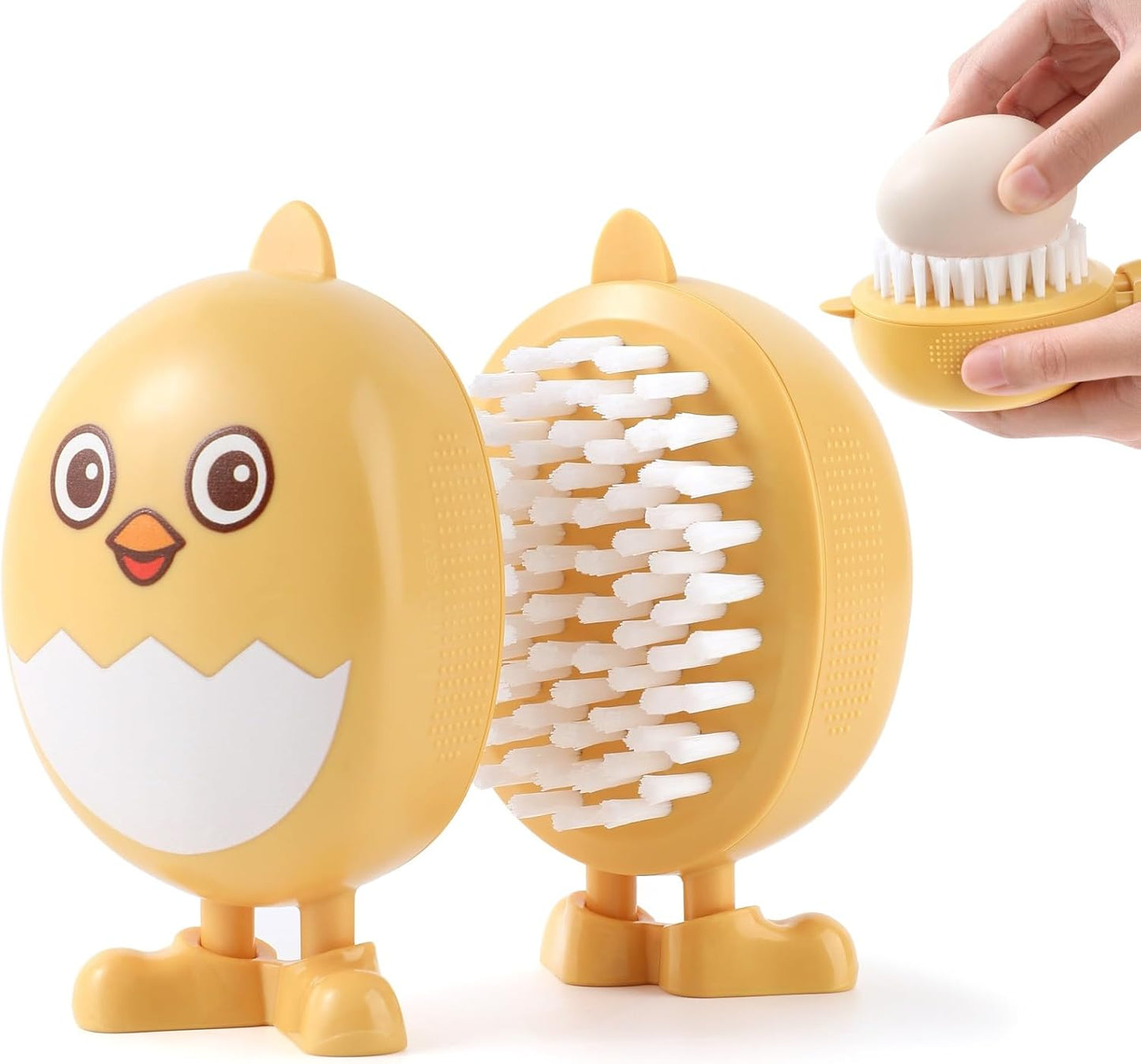 1pcs Lumkew Egg Washer Cleaner for Fresh Eggs, Universal Egg Wash and Brush Scrubber for Cleaning Eggshell,Cute Chicken