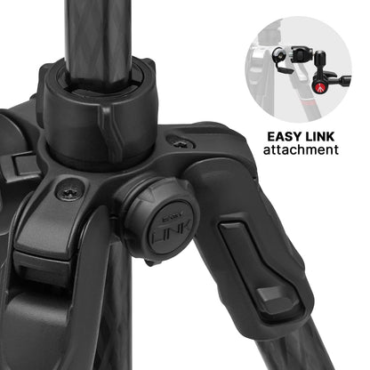 Manfrotto Befree Advanced AS, Camera Travel Tripod Kit, Twist Lock, Compatible with Arca-Swiss, Portable and Compact, Ball Head, Carbon Tripod for DSLR, Mirrorless, Camera Accessories