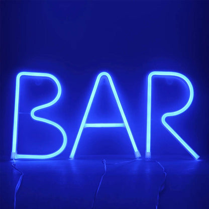 ENUOLI LED Letter Neon Sign Lights Alphabet Letter Marquee Signs Neon Night Lights Battery and USB Operated Neon Letters Neon Words Wall Lights for Christmas Birthday Wedding Party Bar Bedroom (P)