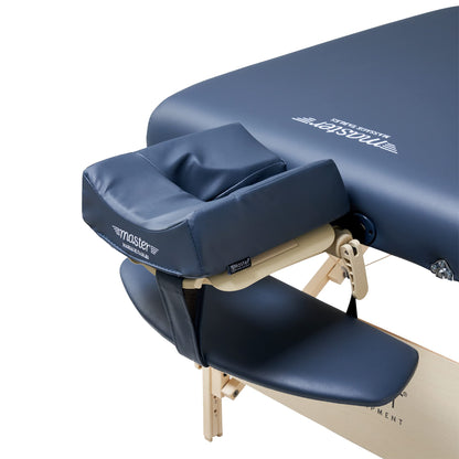 Master Massage 30" Coronado Pro Massage Table in Royal Blue with Ambient Lighting System