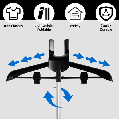 Iron Steam Stand, Height Adjustable Foldable Garment Steamer Rack for Home Steam Ironing