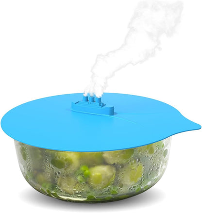 eoocvt 3pcs Steam Ship Silicone Steamer Lid Food Covers, Cute Design, Pack of 3