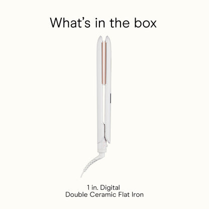 Conair Double Ceramic Flat Iron, 1 1/2-inch Wet-to-Dry Hair Straightener