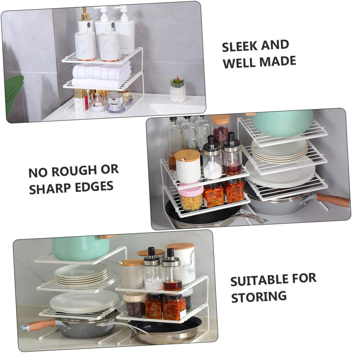 Stainless Steel Dish Drying Rack, Heavy Duty Metal Drainer Rack for Kitchen Countertop Organization and Storage