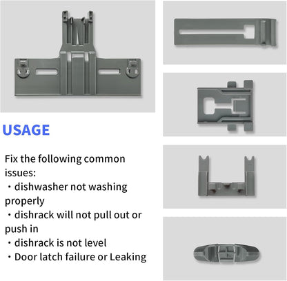 UPGRADED W10350376 Dishwasher Top Rack Adjuster Parts for Kitchenaid Whirlpool Kenmore Dishwasher Repair