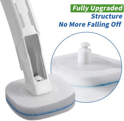 28 Count oshang Toilet Brush Refills, Toilet Refill Pads, Disposable Toilet Brush Heads for Bathroom Cleaning