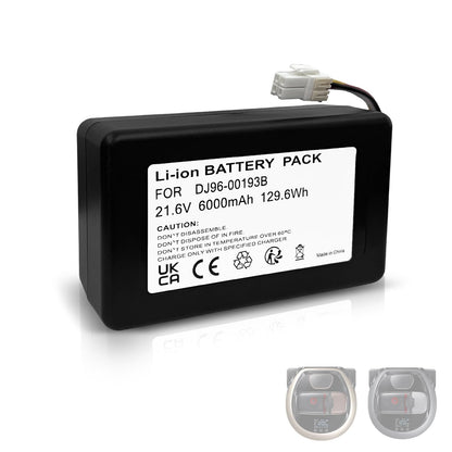 PWRTank Battery for Samsumg PowerBot R7040, R7065, R7070, R7090, VR7000, Replacement for DJ96-00193B DJ96-00193F VCA-RBT72 DJ68-00741V-00,etc