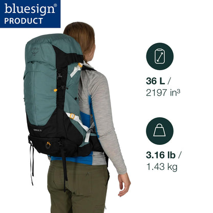 Osprey Sirrus 36L Women's Hiking Backpack, Succulent Green