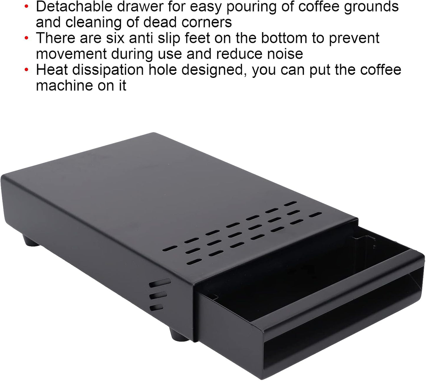 Stainless Steel Coffee Knock Box Drawer, Thickened Coffee Residue Powder Box for Household Shop, Coffee Machine