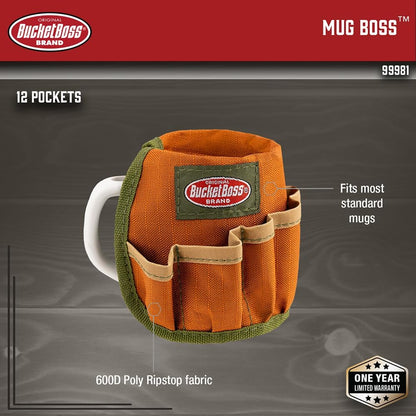 Bucket Boss Mug Boss (99981D24), Brown, 10 Ounce, Bucket Organization