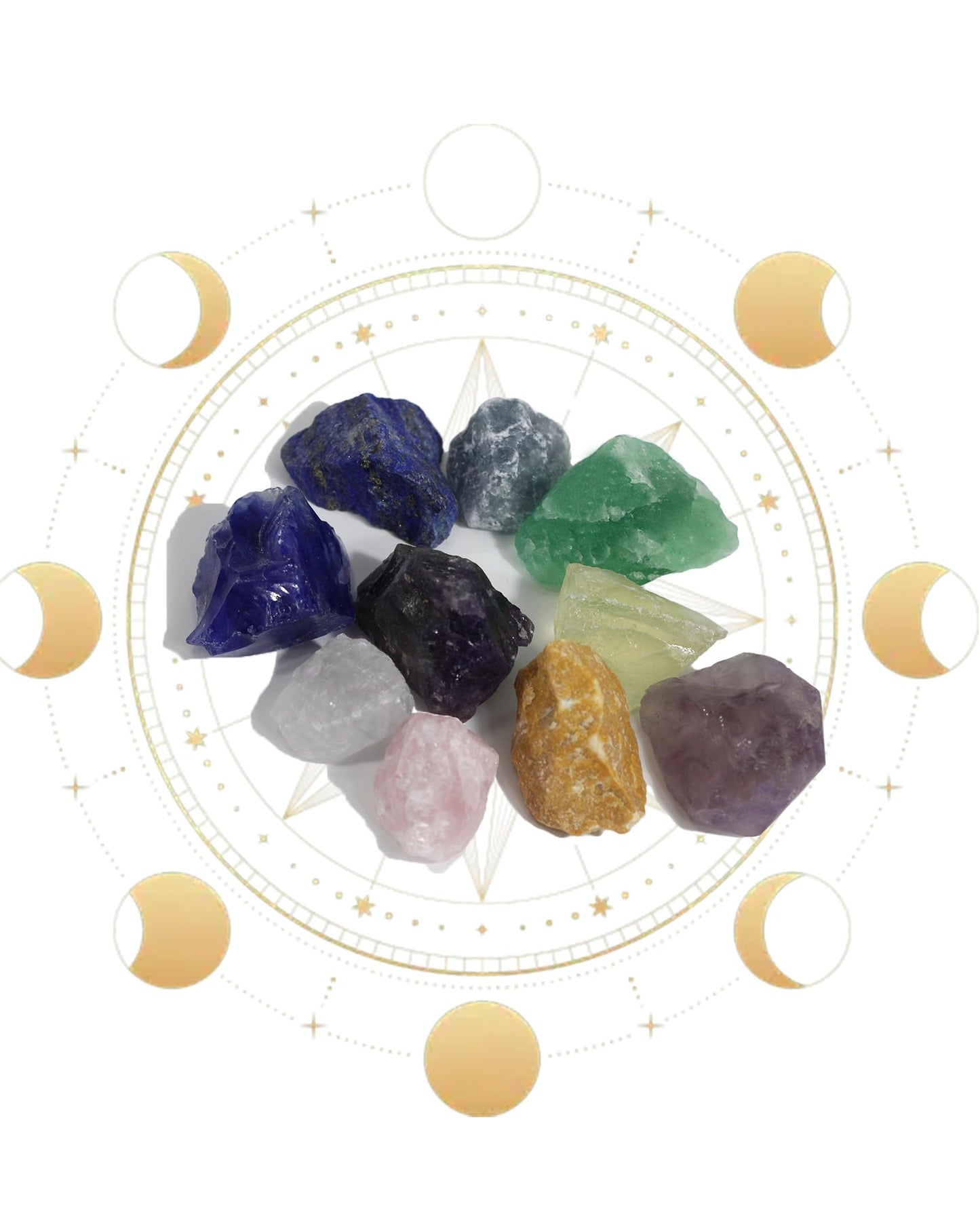 2 Pcs CRYSPAA Deep Amethyst Raw 1.7"-2.1"Crystal and Healing Stones, Selenite Crystals Bulk Rocks for Crafts, Gemstone Lapidary, Crystal Kit, Witch Decor,Chakra, for Women and Festival Day